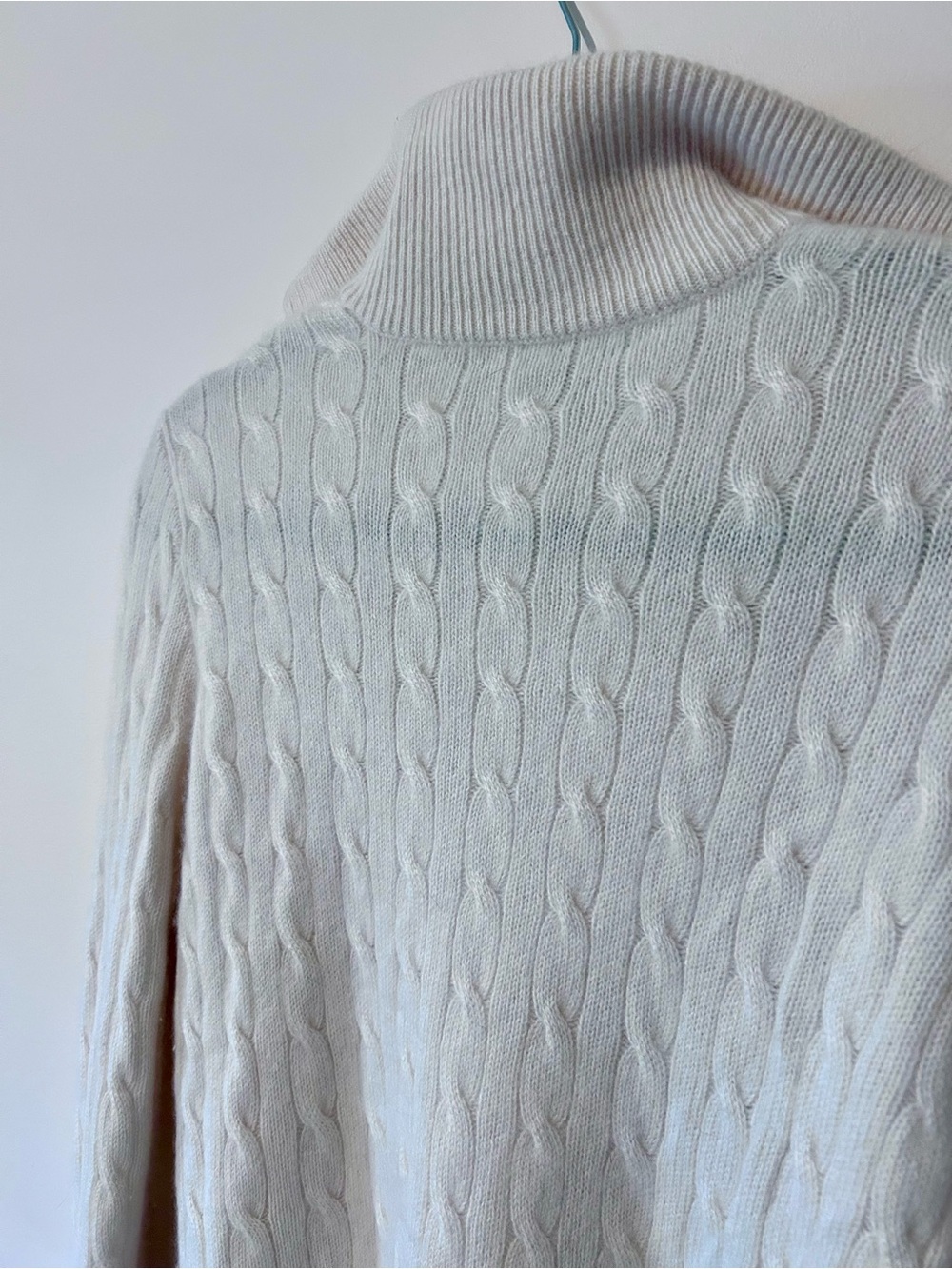 Ralph Lauren Black Label 100% Cashmere Cable Sweater L - Picture 7 of 9